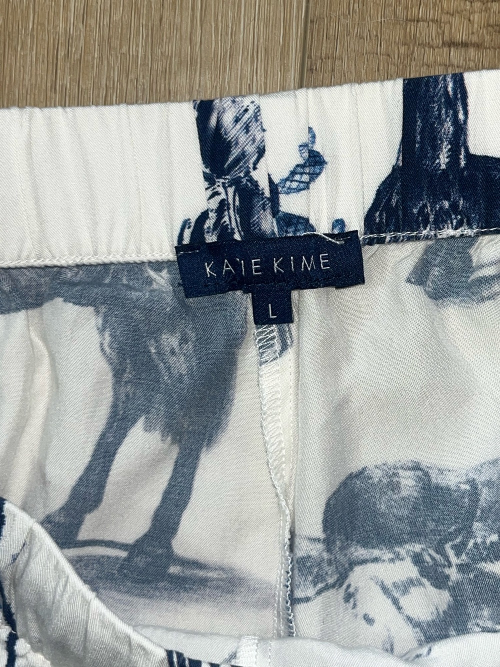 Katie Kime Women’s Marfa Toile Cotton Shorty Pajama Set Size Large - Picture 12 of 14